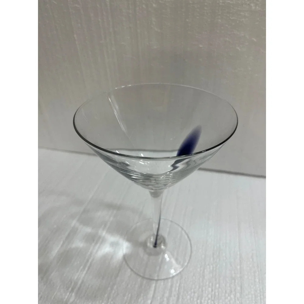 Artland Martini Glasses‎ Teardrop Drip Clear With Filament Drop